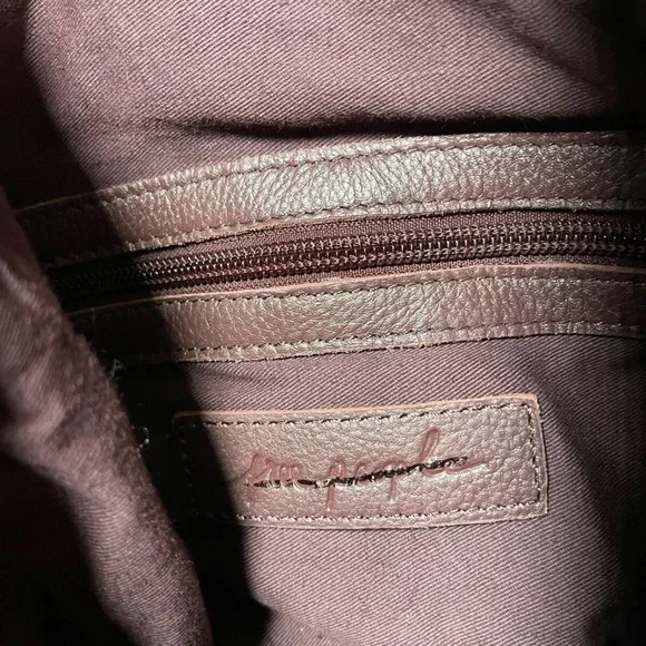 Free People Zola Leather Trimmed Tapestry Sling Bag Wavy Baby Stripes NWOT $198 - Picture 6 of 6